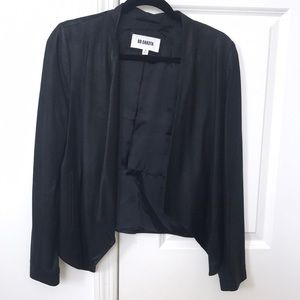 BB Dakota Draped Leather Jacket